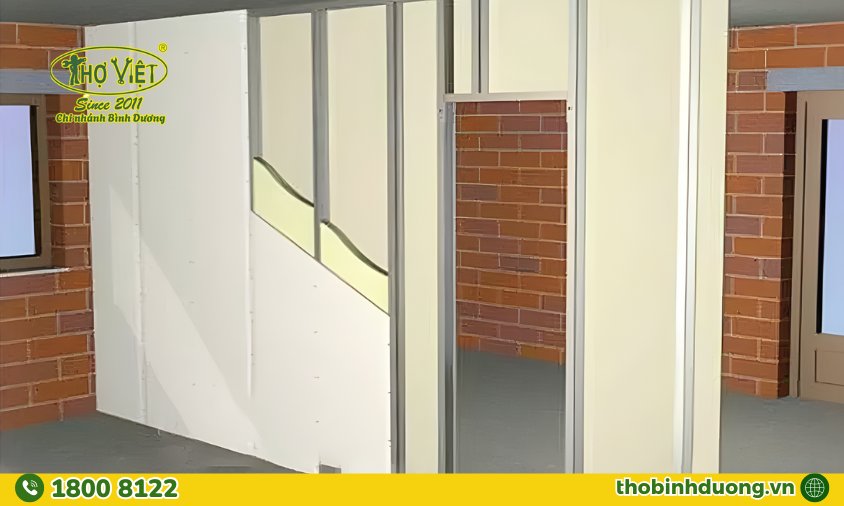 Dịch vụ thi công vách thạch cao chống nóng, cách âm, chống cháy Bình Dương