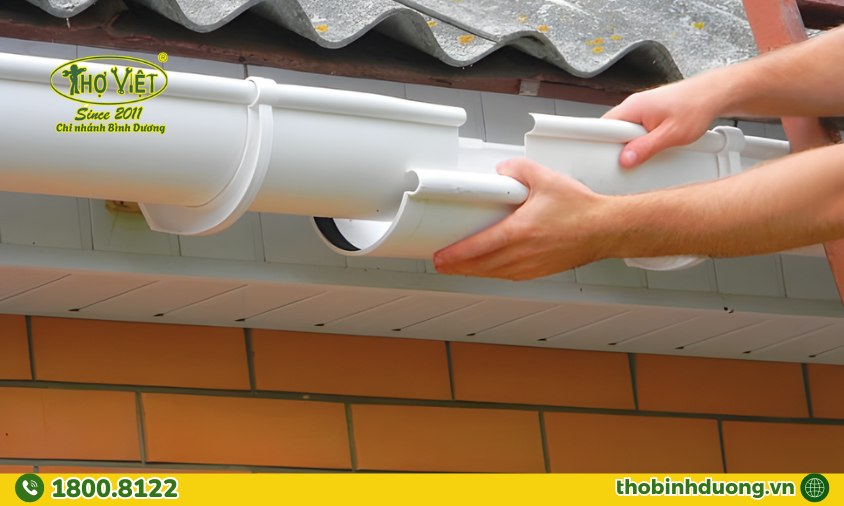 Dịch vụ lắp đặt máng xối nhựa uPVC tại Dĩ An