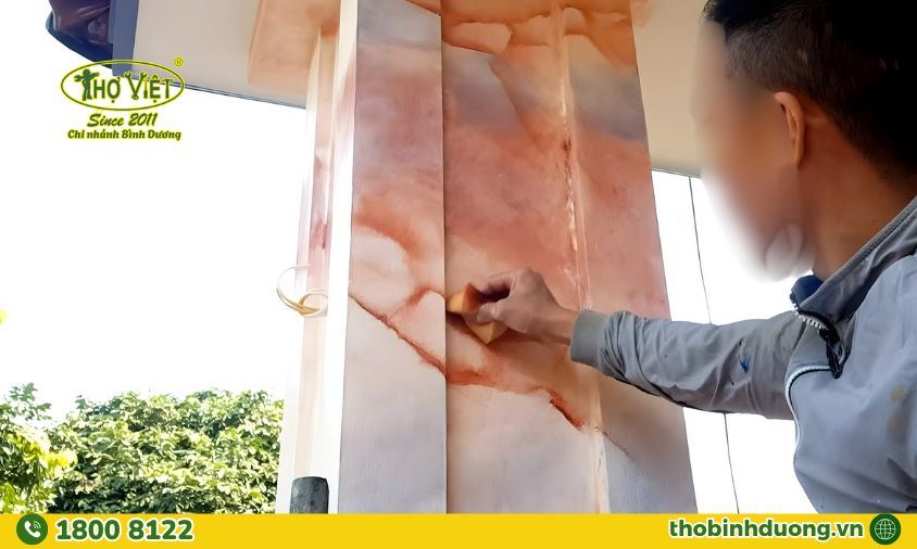 Dịch vụ sơn giả đá Thợ Bình Dương giá tốt, chuyên nghiệp