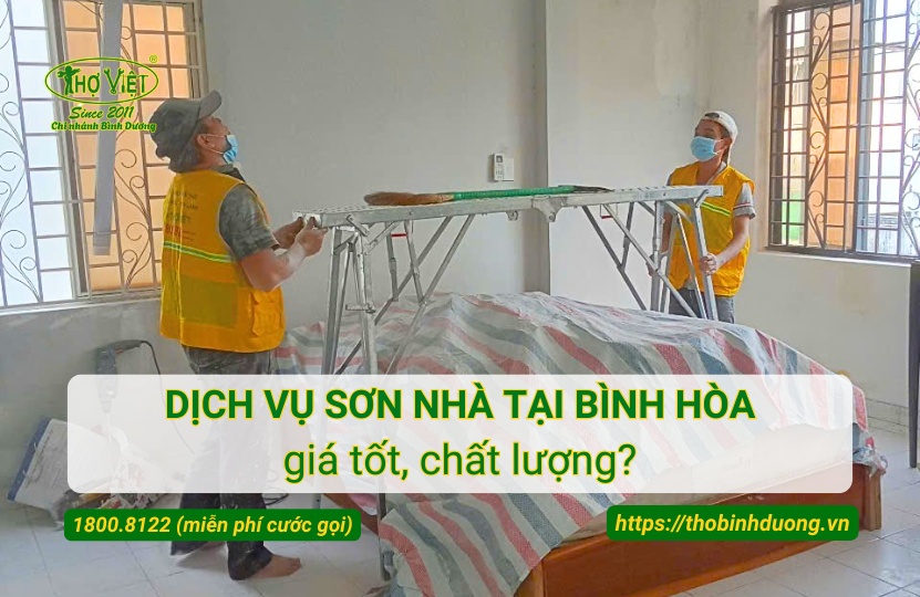 Báo giá dịch vụ sơn nhà tại Bình Hòa trọn gói