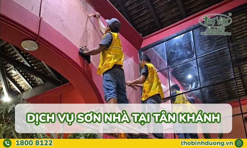 Dịch vụ sơn nhà tại Tân Khánh