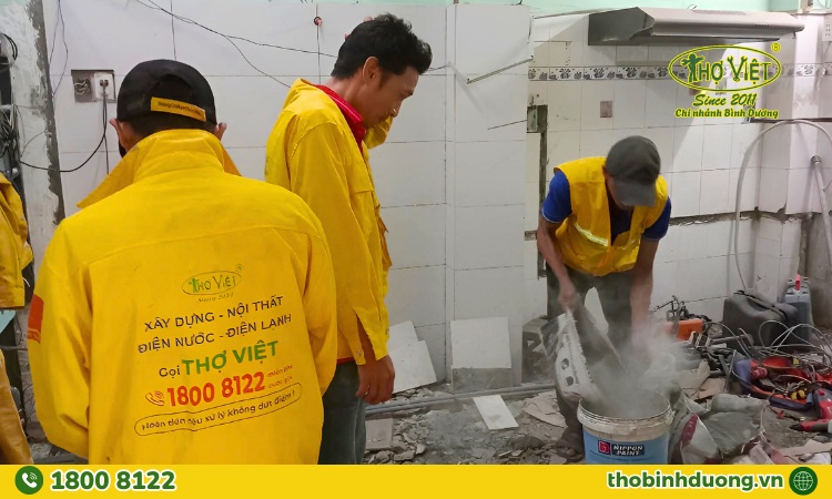 Dịch vụ sửa nhà Thợ Bình Dương trọn gói tại Thới Hòa