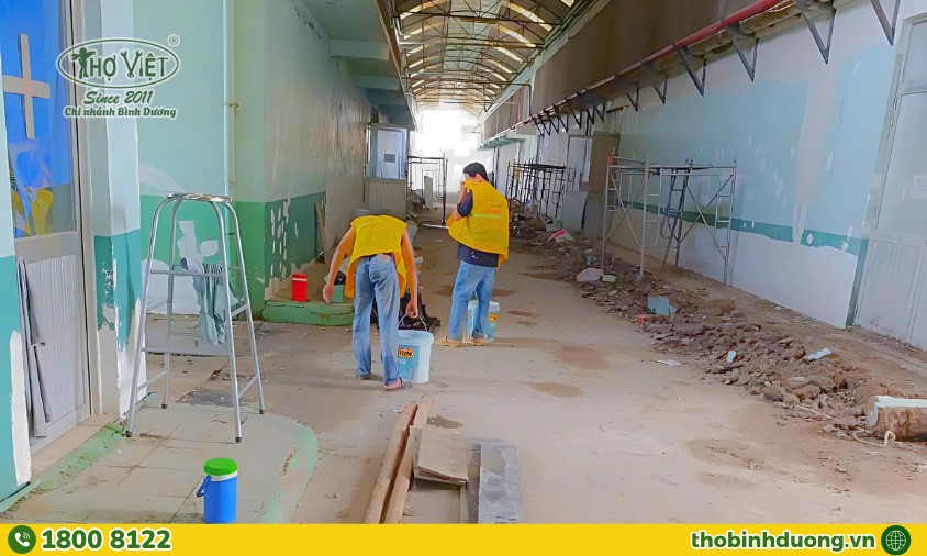 Quy trình thực hiện sửa nhà trọn gói Thợ Bình Dương