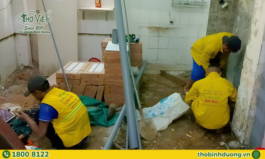 Cải tạo điện nước và sửa phần nội thất nhà ở Bình Dương