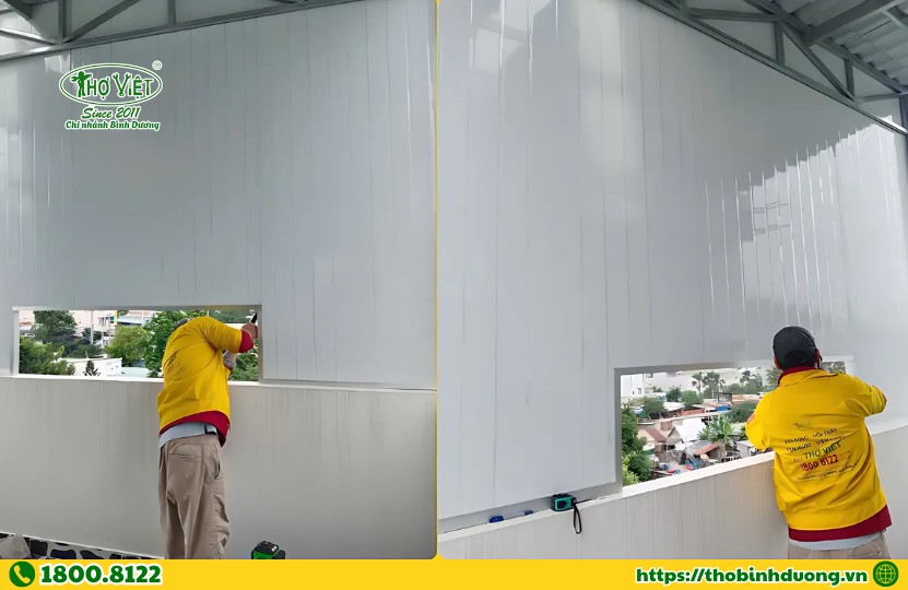 Thợ Bình Dương sẽ lập báo giá chi tiết và minh bạch trước khi thi công vách panel
