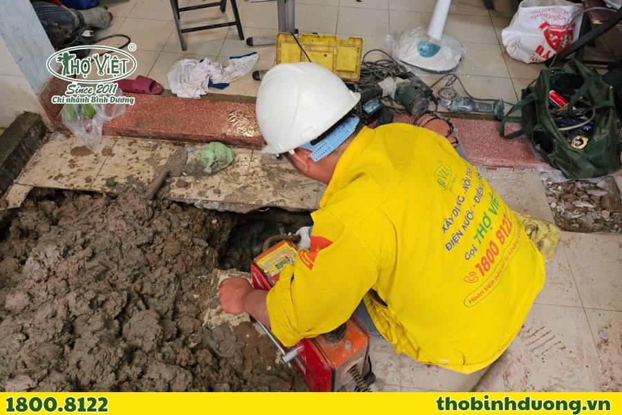 Thợ Bình Dương báo giá dịch vụ thông nghẹt minh bạch, chi tiết