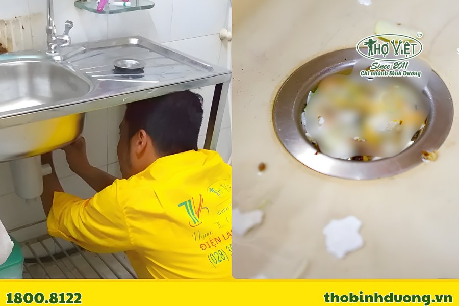 Thợ Bình Dương nhận thông tắc bồn rửa chén tại Dĩ An chuyên nghiệp
