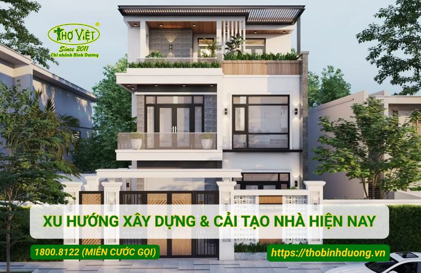 Cập nhật xu hướng xây dựng và cải tạo nhà mới nhất