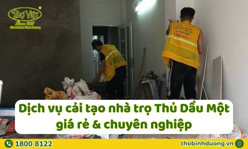 Báo giá dịch vụ cải tạo nhà trọ tại Thủ Dầu Một mới nhất