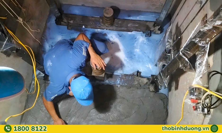 Bảng giá dịch vụ chống thấm hố thang máy Bình Dương mới nhất