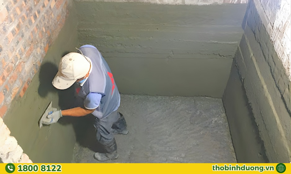 Quy trình thực hiện chống thấm hố thang máy Thợ Bình Dương