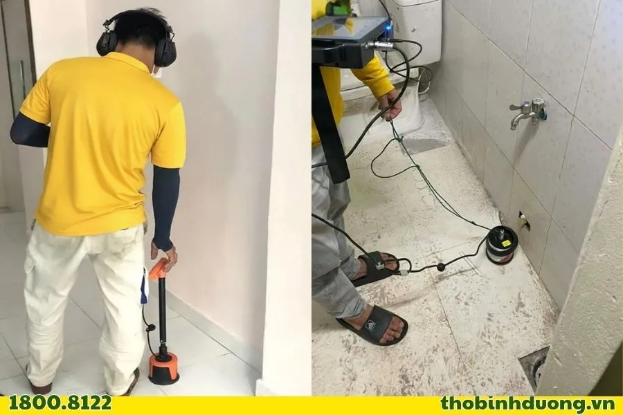 Quy trình dò tìm rò rỉ nước Thủ Dầu Một tận tâm