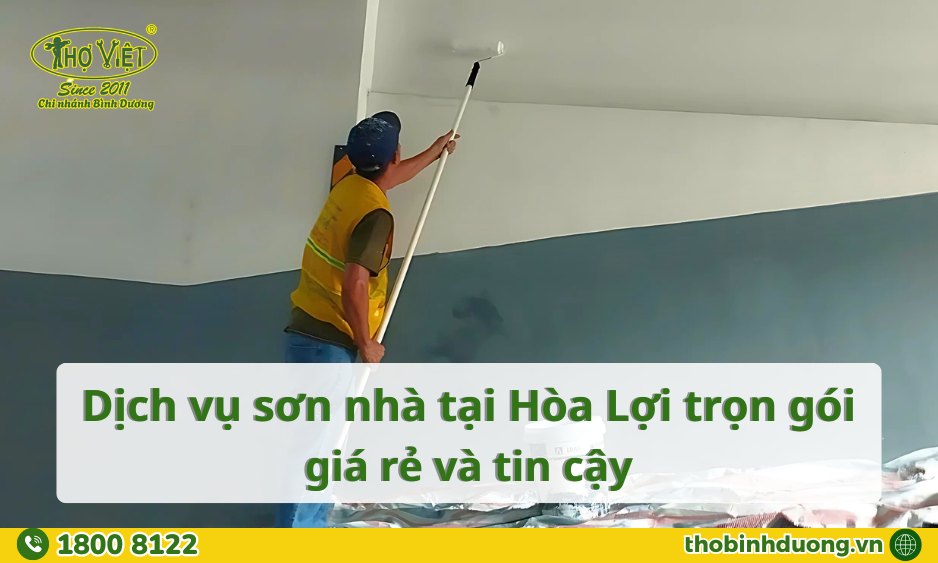Báo giá dịch vụ sơn nhà tại Hòa Lợi trọn gói, mới nhất