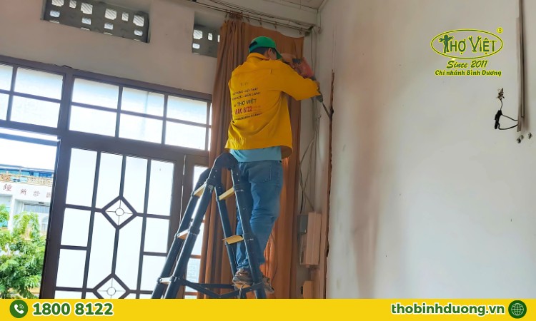 Thi công trần, vách thạch cao tại Chánh Phú Hòa