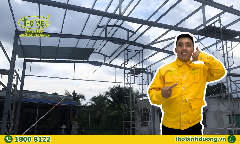 Thợ thi công nhà thép tiền chế & hệ khung kèo Zamil