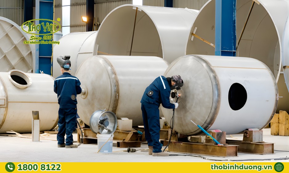 Thợ gia công bồn bể & hệ thống đường ống áp lực