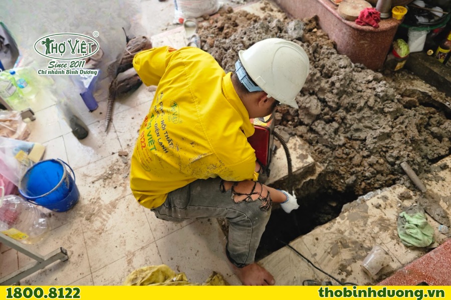 Dịch vụ thông cống nghẹt Thợ Bình Dương chuyên nghiệp