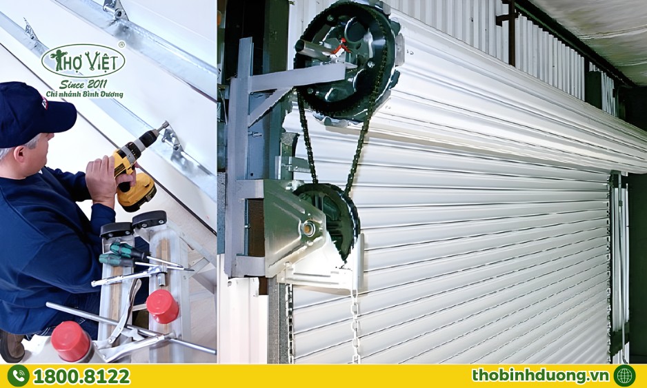 Quy trình sửa cửa cuốn Dĩ An chuyên nghiệp