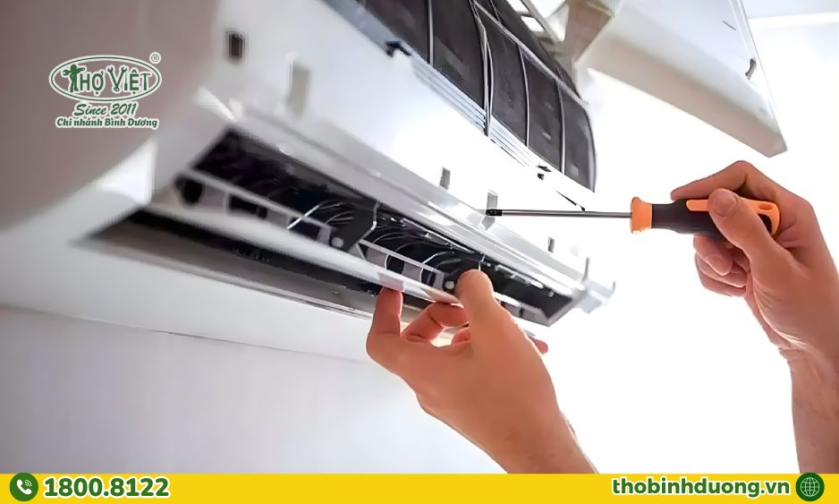 Thợ Bình Dương tuân thủ quy trình tháo lắp máy lạnh chuyên nghiệp