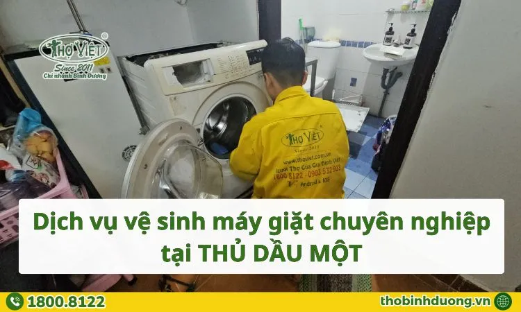 Dịch vụ vệ sinh máy giặt tại Thủ Dầu Một