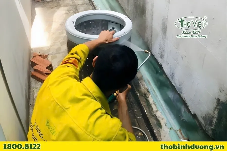 Quy trình vệ sinh máy giặt Thuận An chuyên nghiệp