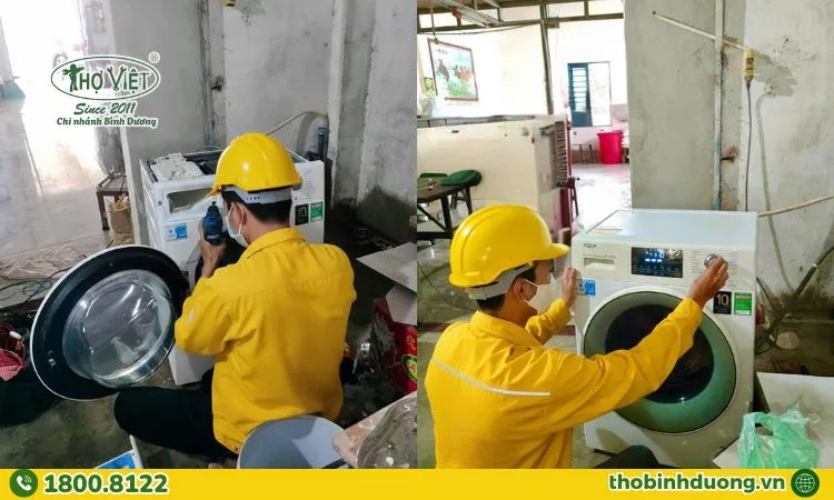 Quy trình sửa máy giặt tại Bình Hòa