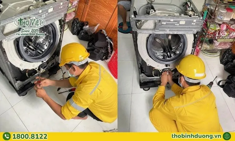 Quy trình sửa chữa máy giặt tại Đông Hòa tận tâm