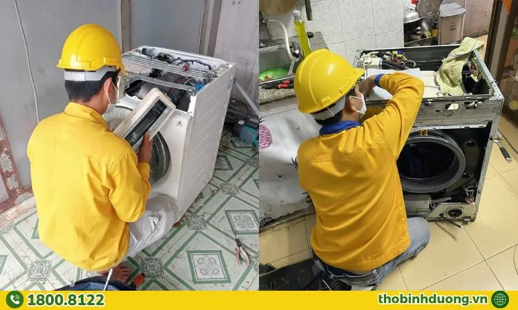 Quy trình sửa máy giặt chuyên nghiệp tại Tân Uyên