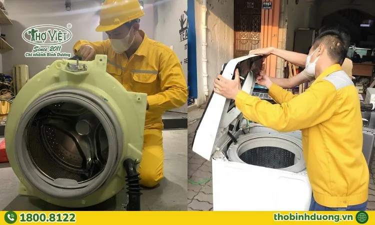 Quy trình sửa máy giặt tại Thủ Dầu Một chuyên nghiệp