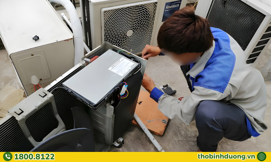 Thợ Bình Dương có quy trình sửa máy lạnh Tân Đông Hiệp chuyên nghiệp