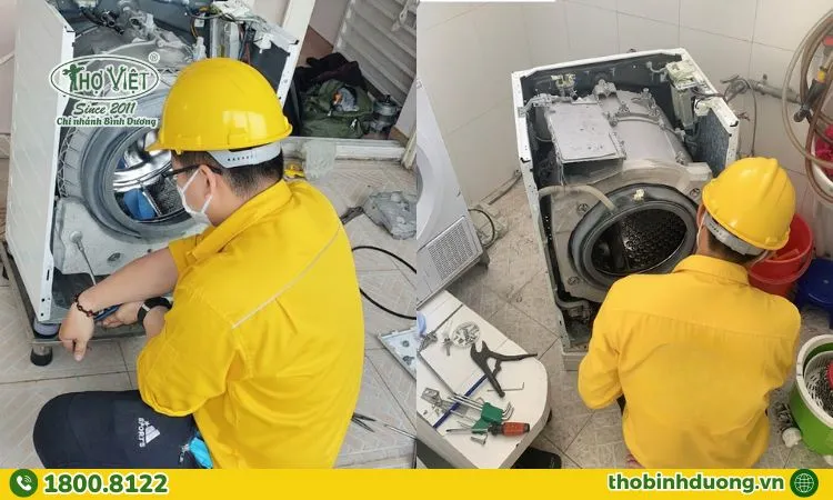 Quy trình sửa máy giặt tại Tân Đông Hiệp