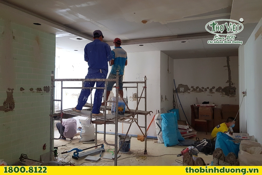 Thợ Bình Dương cải tạo phần thô căn hộ