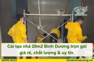 Báo giá cải tạo nhà 20m2 Bình Dương trọn gói