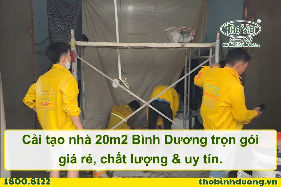 Báo giá cải tạo nhà 20m2 Bình Dương trọn gói