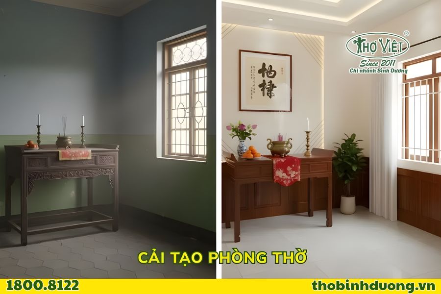 Hạng mục cải tạo phòng thờ Bình Dương