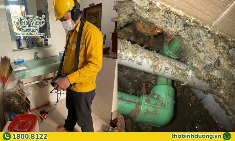 Quy trình dò tìm rò rỉ nước An Phú, Thuận An