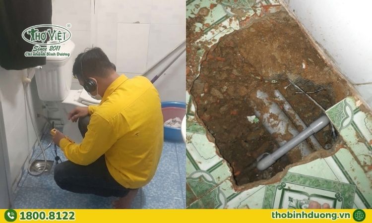 Quy trình dò tìm rò rỉ nước Lái Thiêu, Thuận An