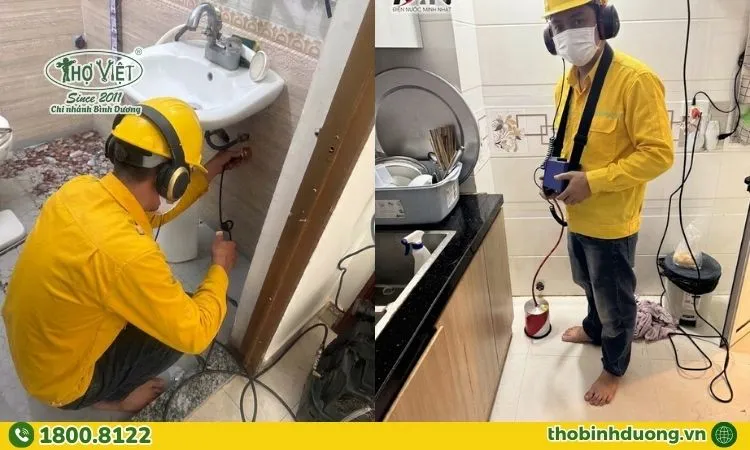 Quy trình dò tìm rỉ nước Tân Đông Hiệp, Dĩ An