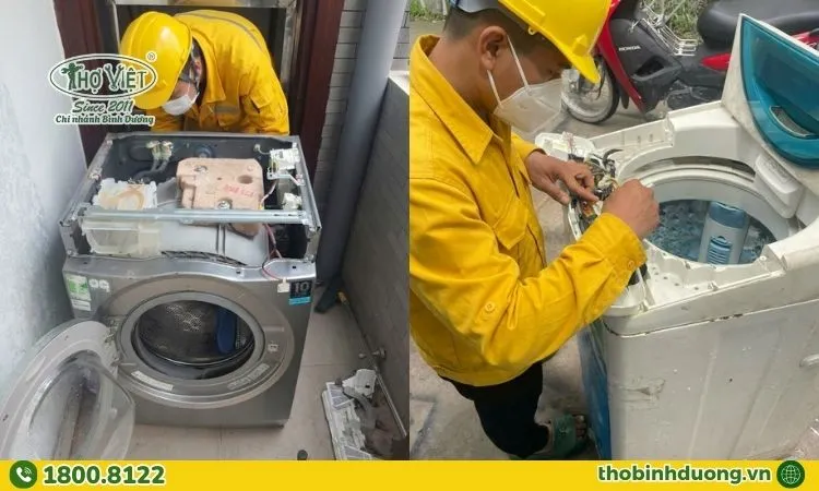 Đơn vị sửa máy giặt Bình Cơ, Bình Dương uy tín