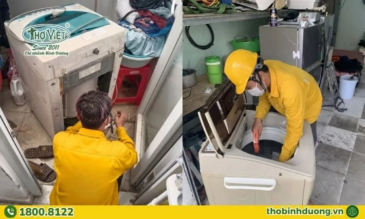 Quy trình sửa máy giặt Bình Cơ, Bình Dương
