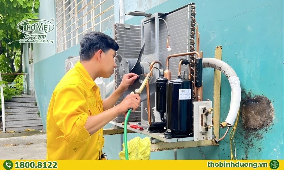 Cập nhật bảng giá sửa máy lạnh Bình An, Dĩ An
