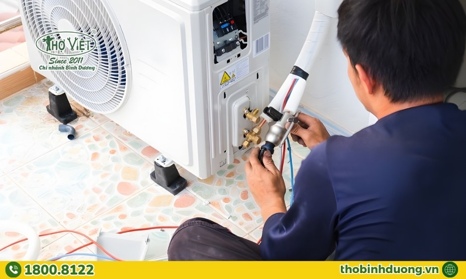 Thợ Bình Dương chuyên sửa máy lạnh tại Bình Nhâm, Thuận An