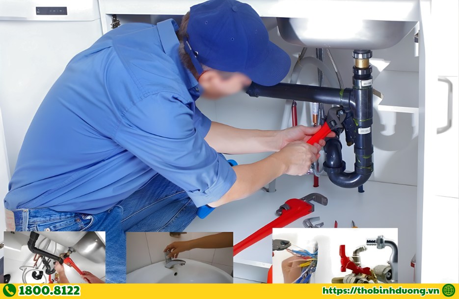 Các hạng mục sửa ống nước Thuận An