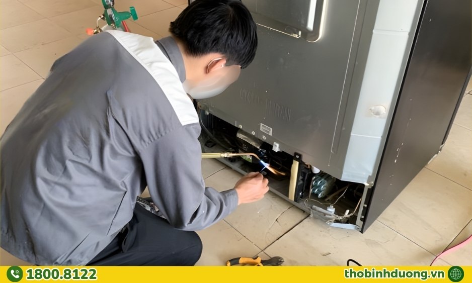 Quy trình sửa tủ lạnh Thới Hòa chuyên nghiệp