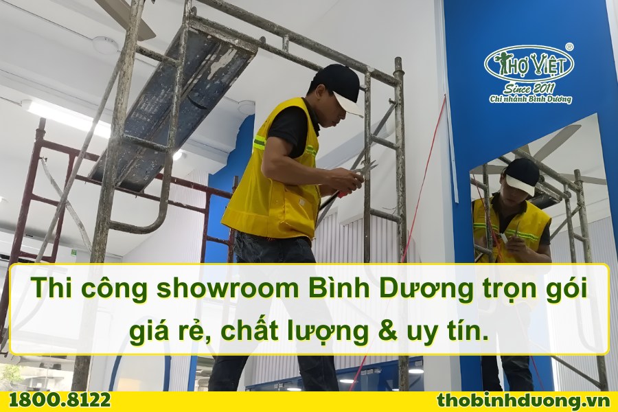 Báo giá thi công showroom Bình Dương