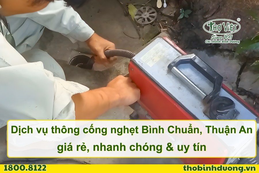 Báo giá thông cống nghẹt bình chuẩn thuận an