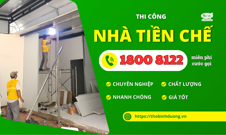 Báo giá thi công nhà tiền chế