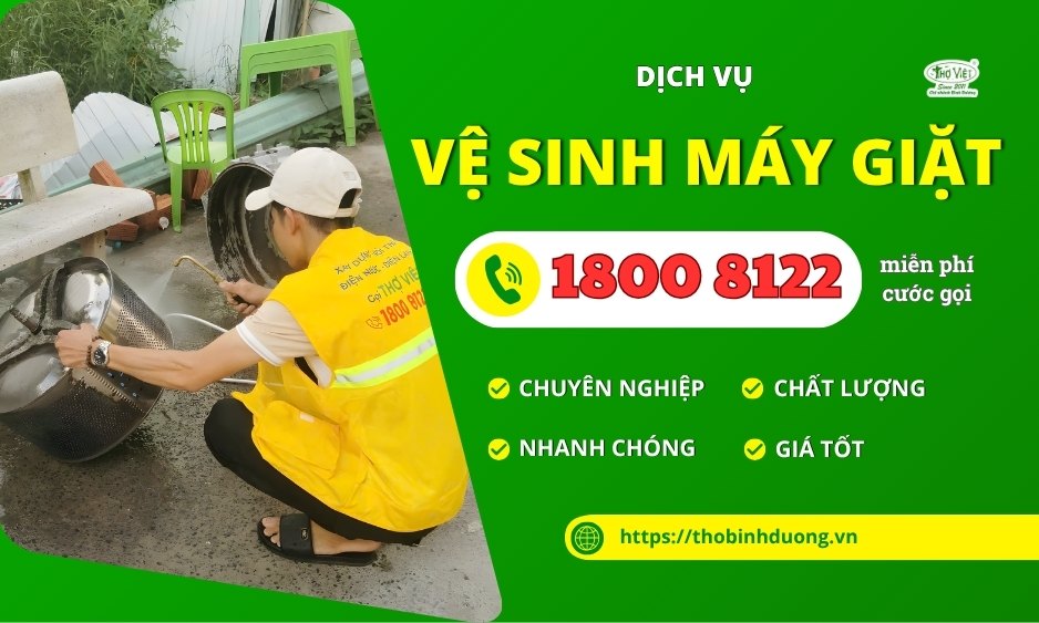 Báo giá vệ sinh máy giặt Bình Dương