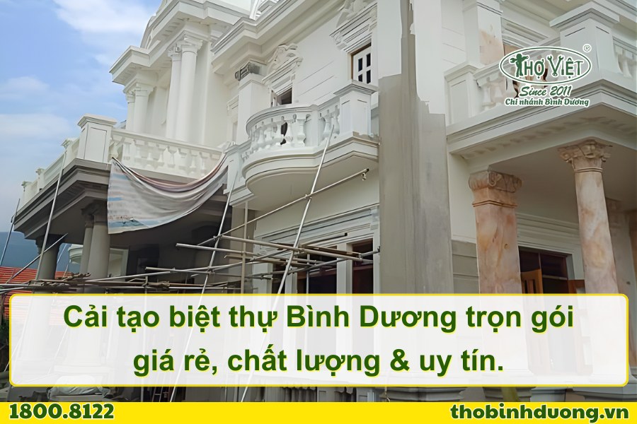 Báo giá cải tạo biệt thự Bình Dương trọn gói