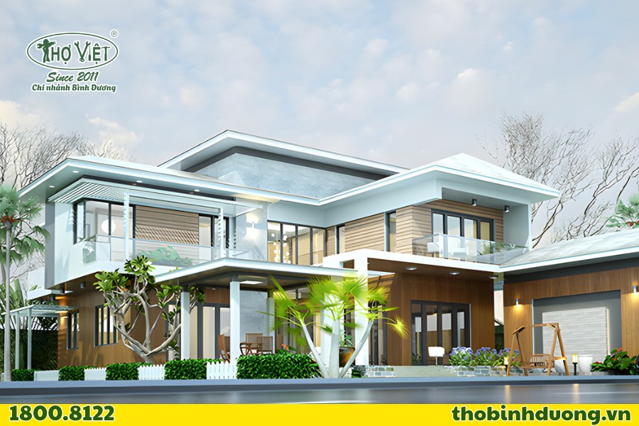 Khu vực cải tạo biệt thự Thợ Bình Dương